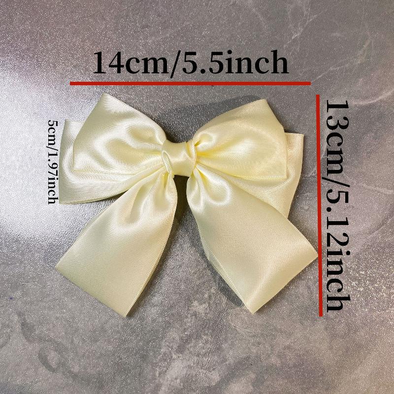 Solid Color Bow Ribbon Hair Cl - Ribbon Bow Gift review and price