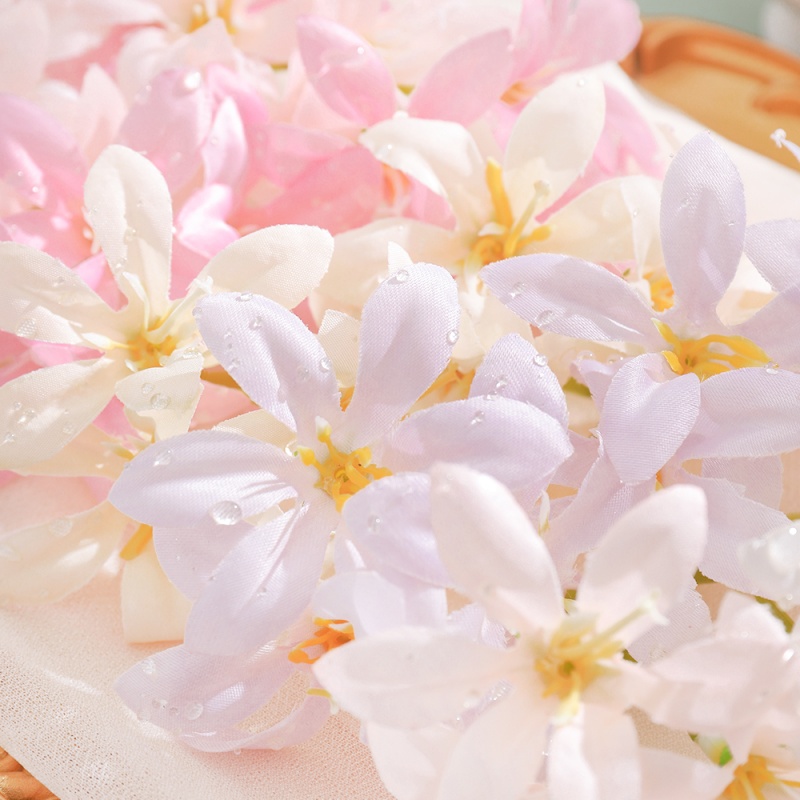 10Pcs Artificial Flower Heads  - Christmas Wreath Fake review and price