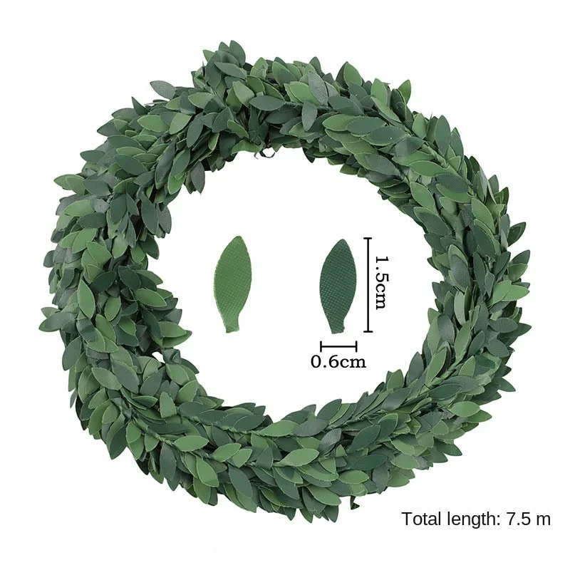 7 Meters Iron Wire Green Leaf  - Christmas Wreath Fake review and price