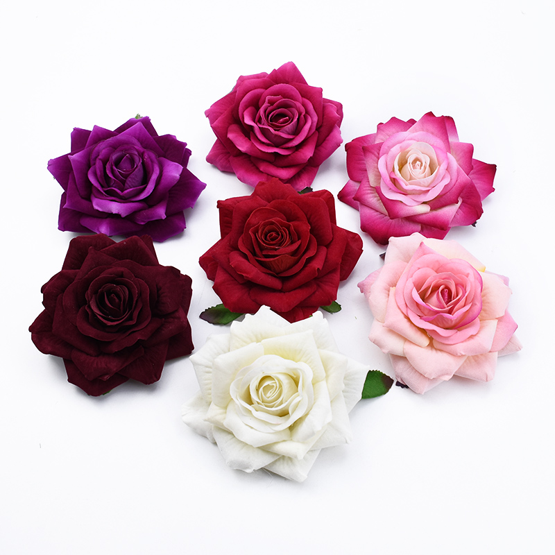50PCS 10CM Big Roses Artificia - Christmas Wreath Fake review and price