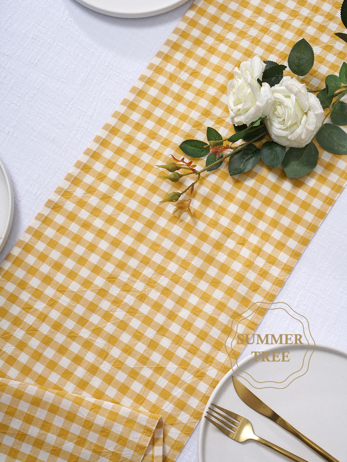 Rustic Plaid Cotton Table Runn - Christmas Table Runner review and price