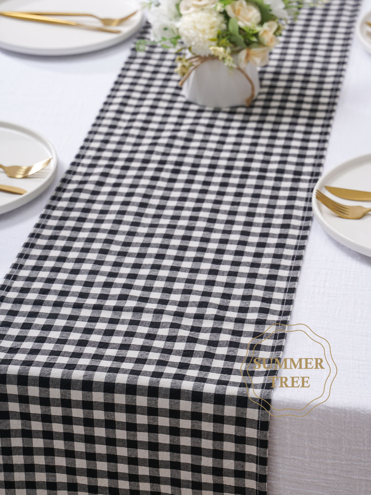 Rustic Plaid Cotton Table Runn - Christmas Table Runner review and price