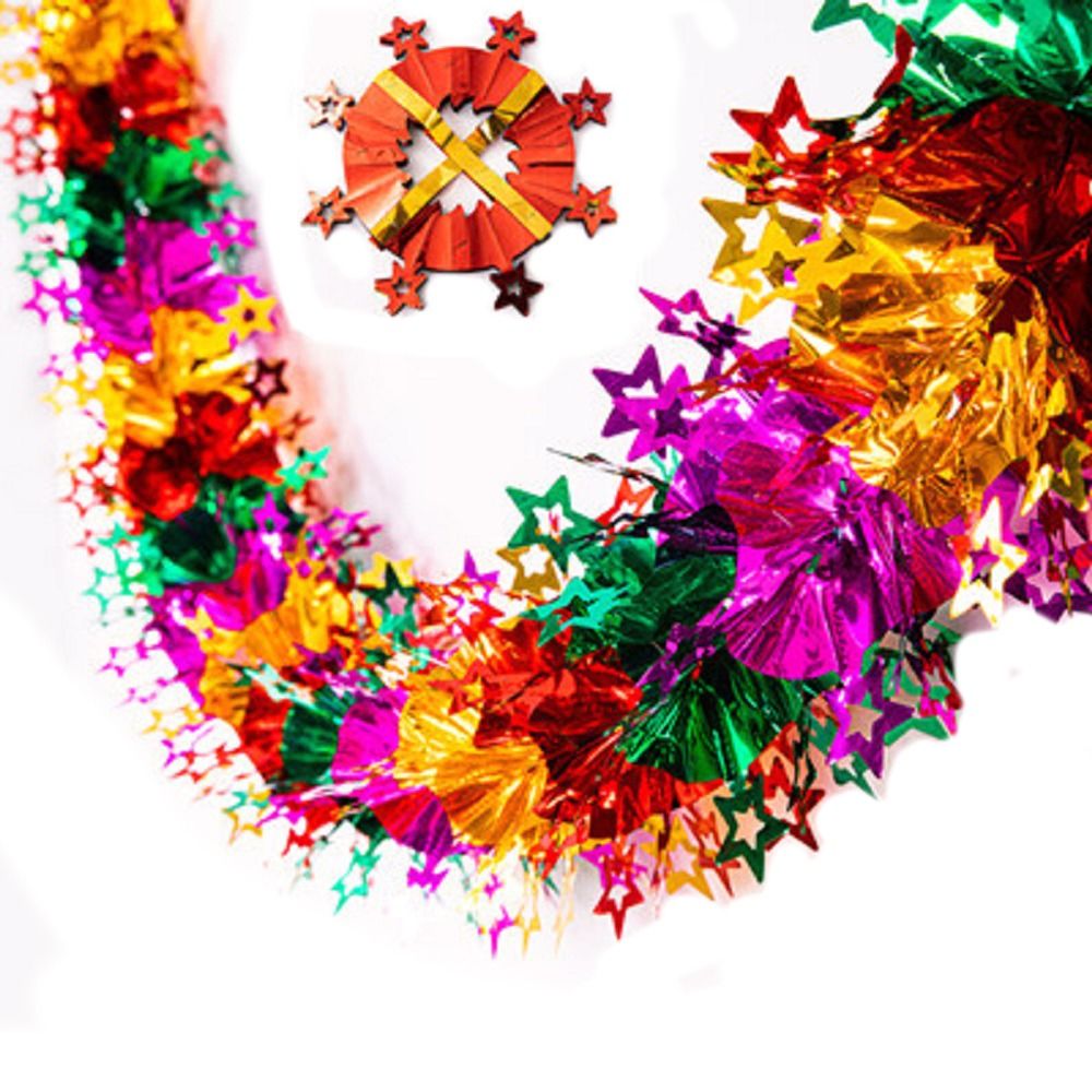 3D Christmas Foil Garlands DIY - Tinsel Garland Decoration review and price