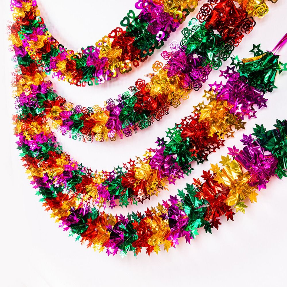 3D Christmas Foil Garlands DIY - Tinsel Garland Decoration review and price