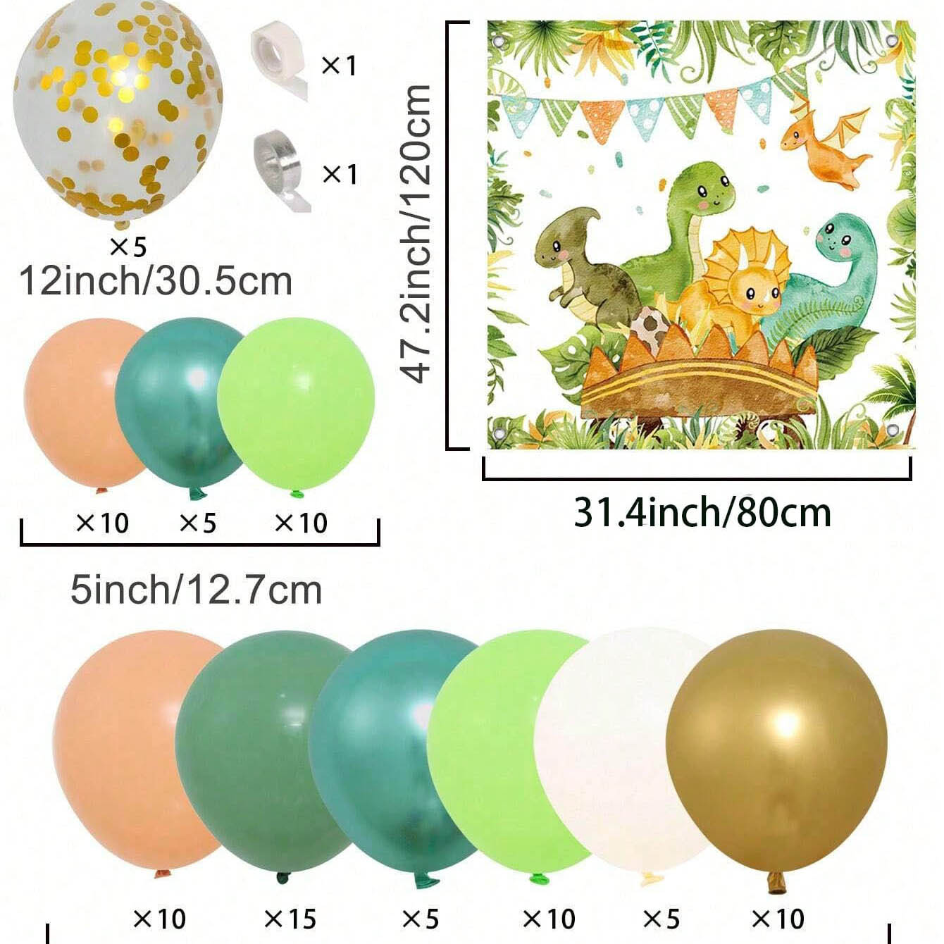 Dinosaur Balloon Set Arch for  - Tinsel Garland Decoration review and price