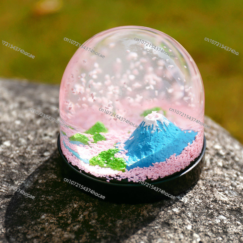 Mount Fuji romantic cherry blo - Snow Globe Musical review and price